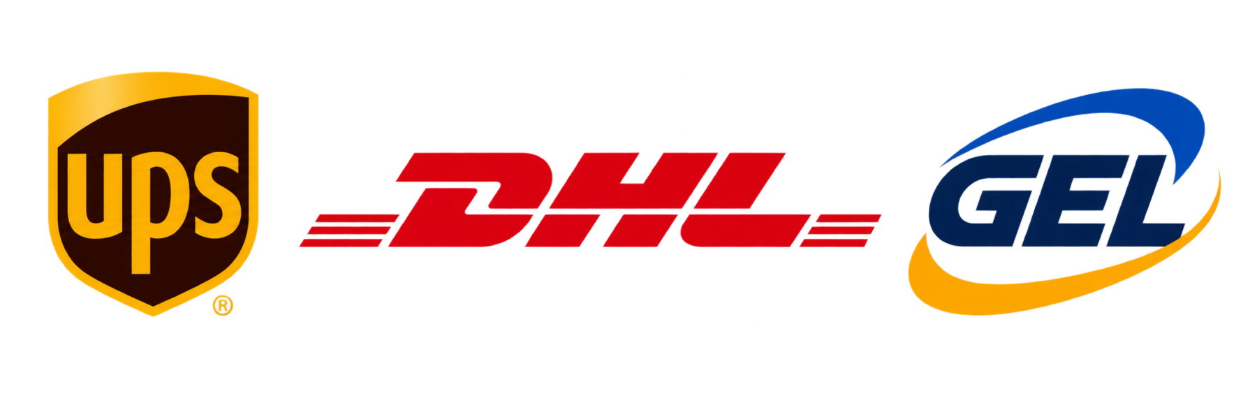Versand mit DHL, UPS und GEL
